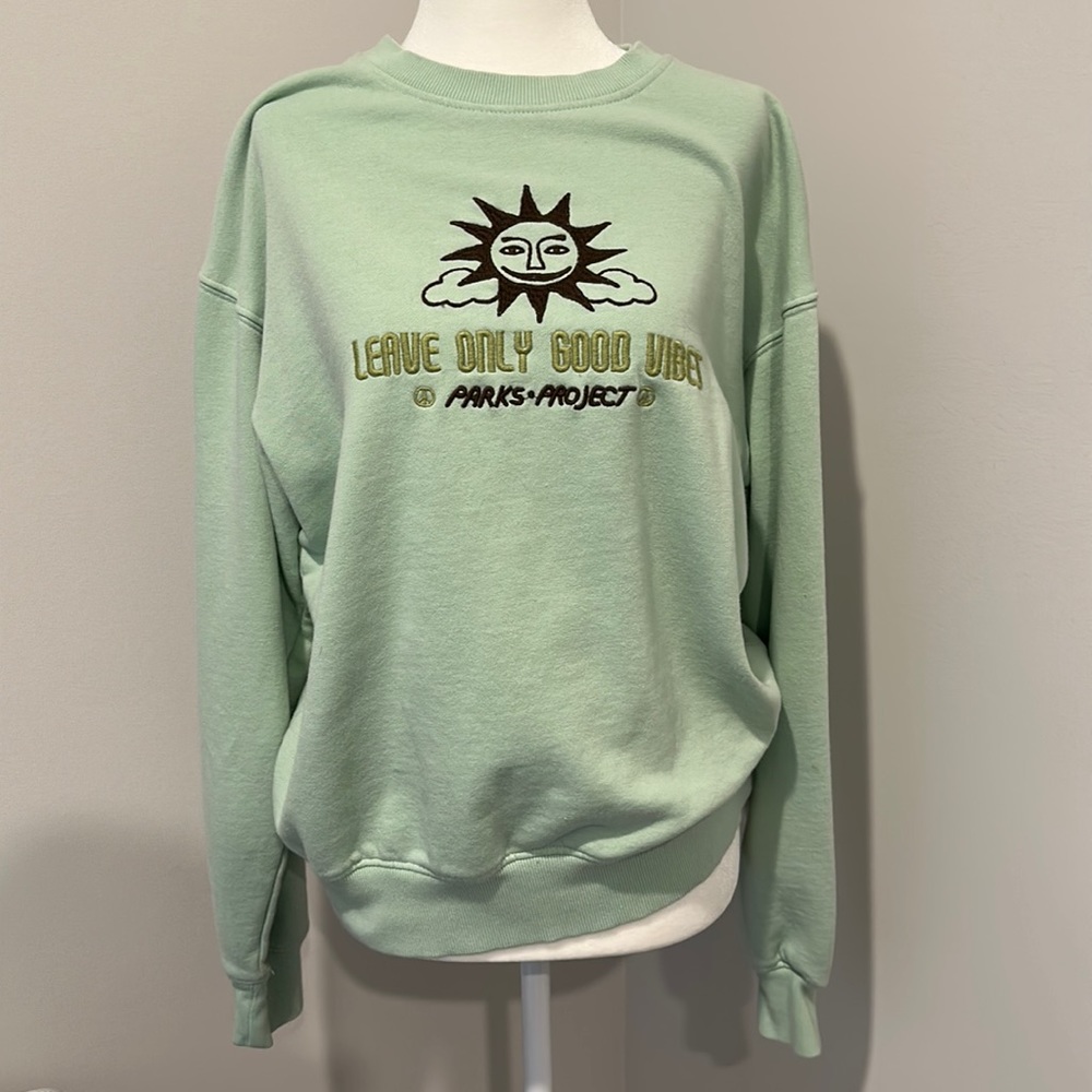 parks project mint green crewneck